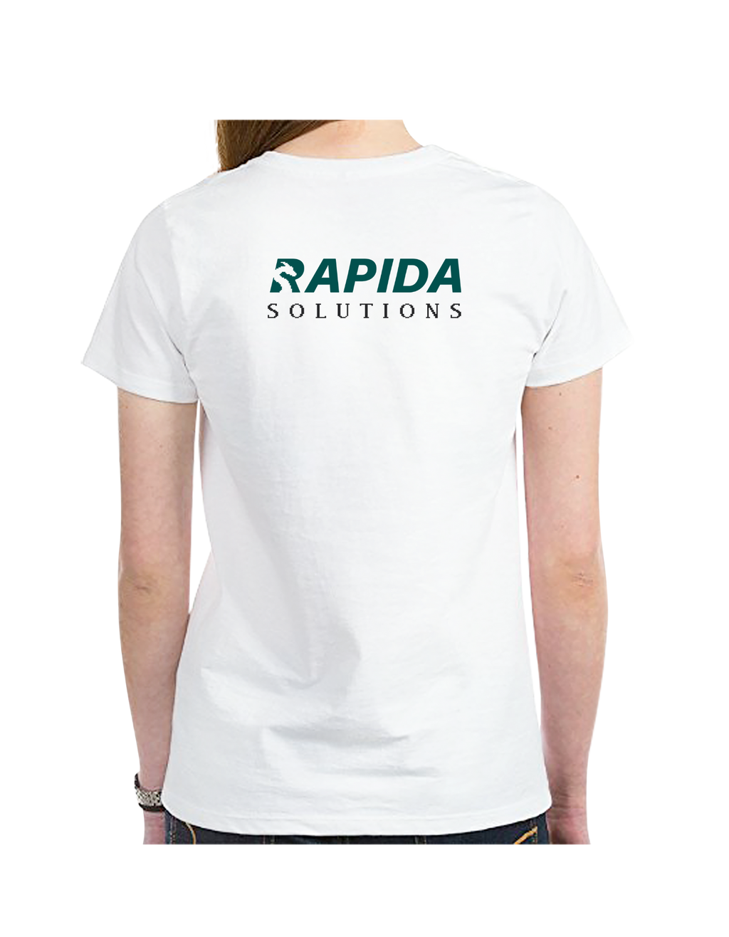 ASIA White Female Powered by Data T-shirt