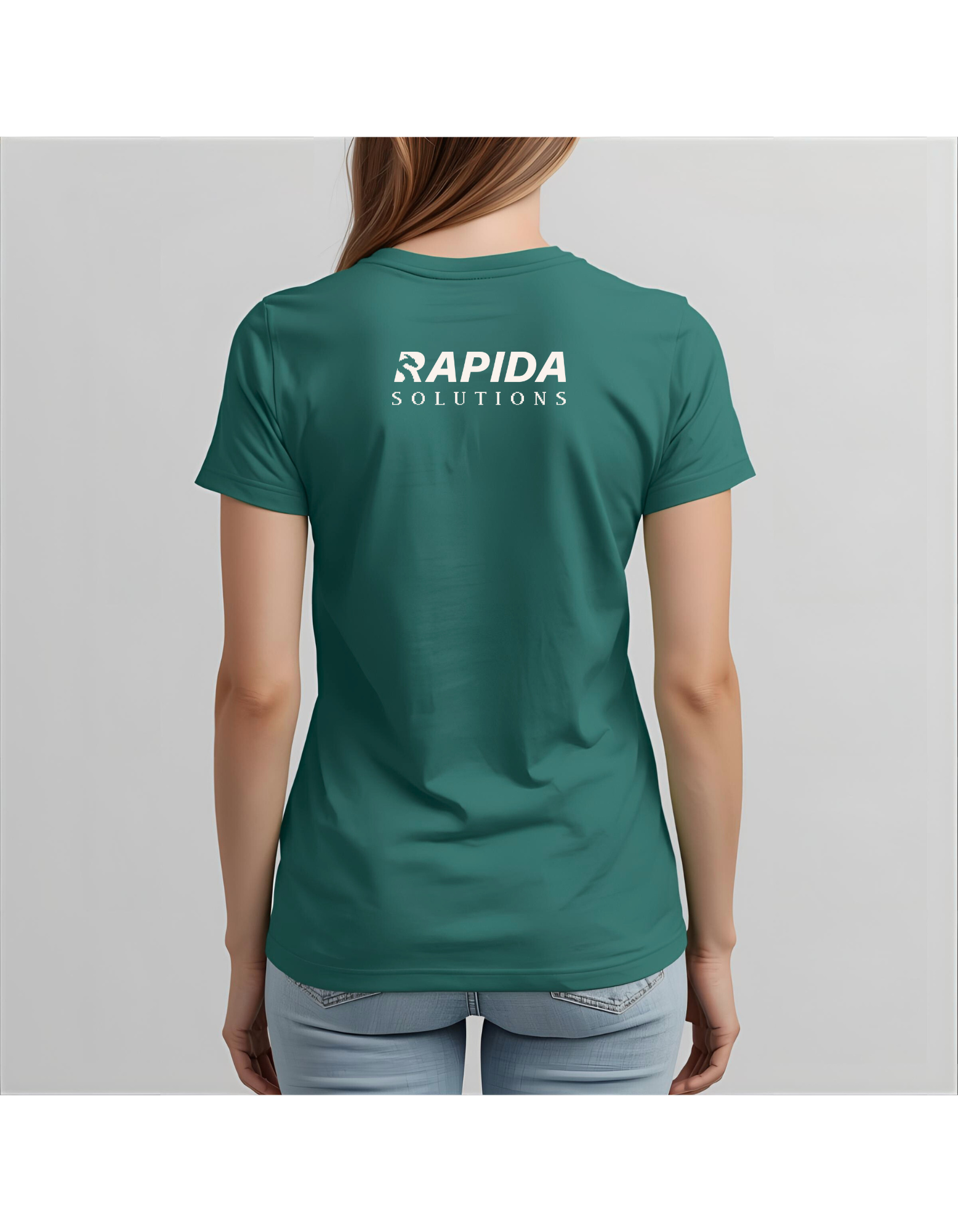 ASIA Green Female Powered by Data T-shirt