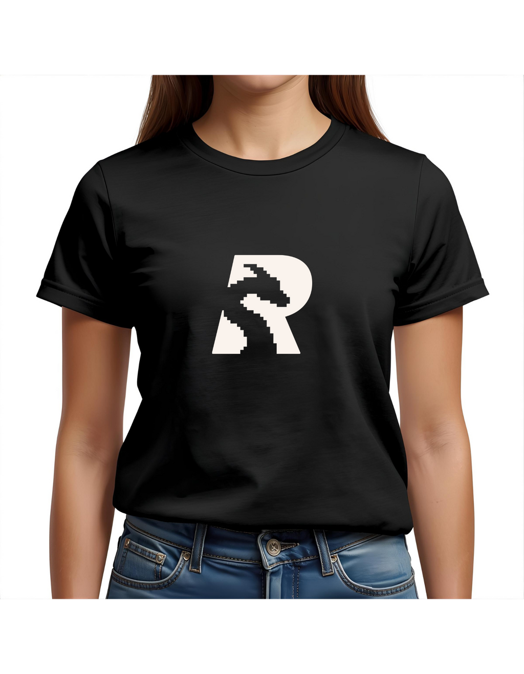 ASIA Black Female T-shirt Rapida logo