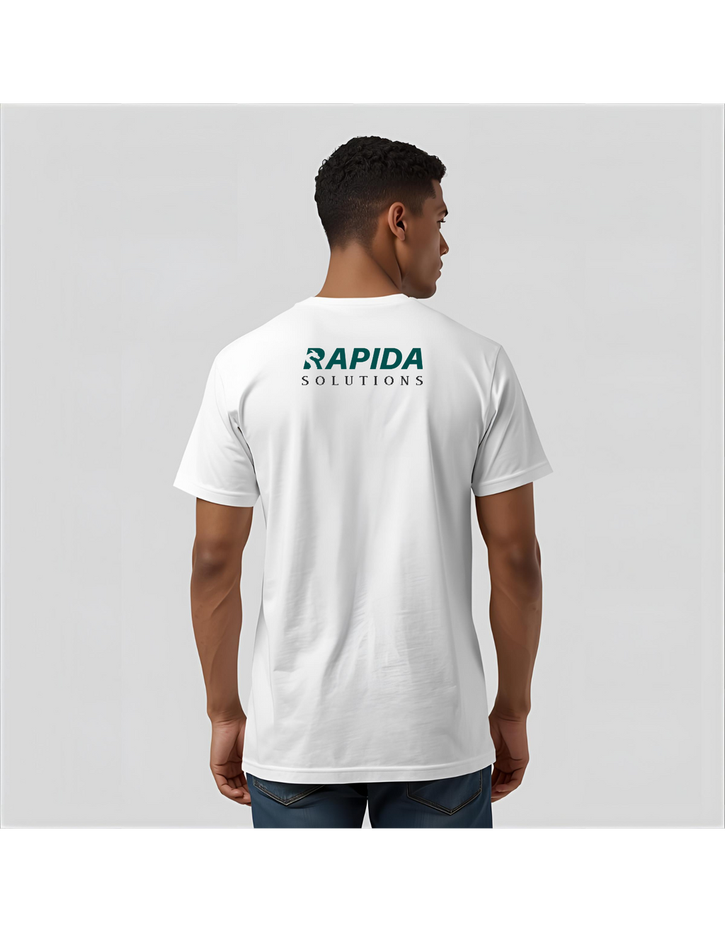 ASIA White Male Powered by Data T-shirt